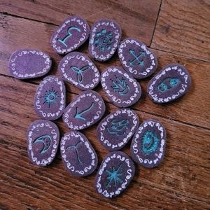 *SOLD* Handmade witchy runes